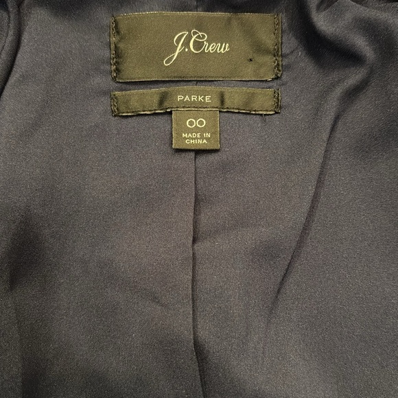 J.CREW Petite Parke blazer in bi-stretch linen cotton blend SIZE 00 - Picture 8 of 12